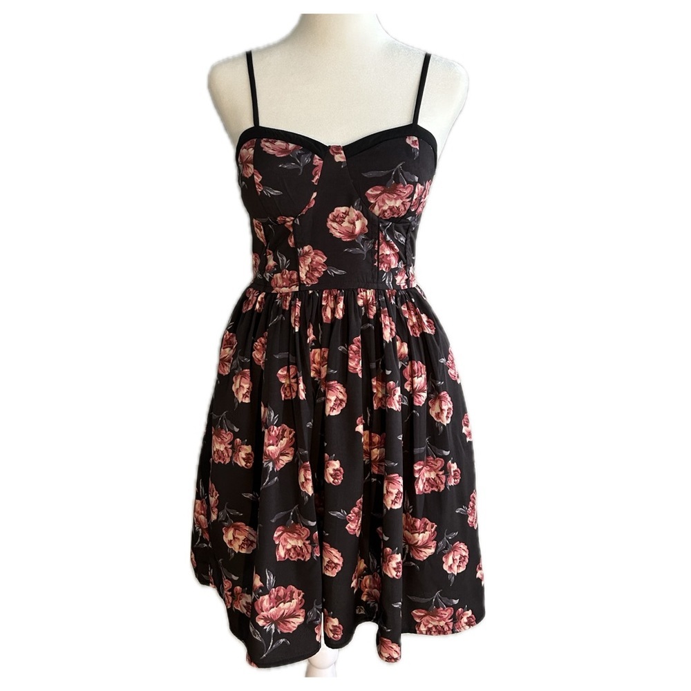 Band of Gypsies Bustier Floral Mini Dress